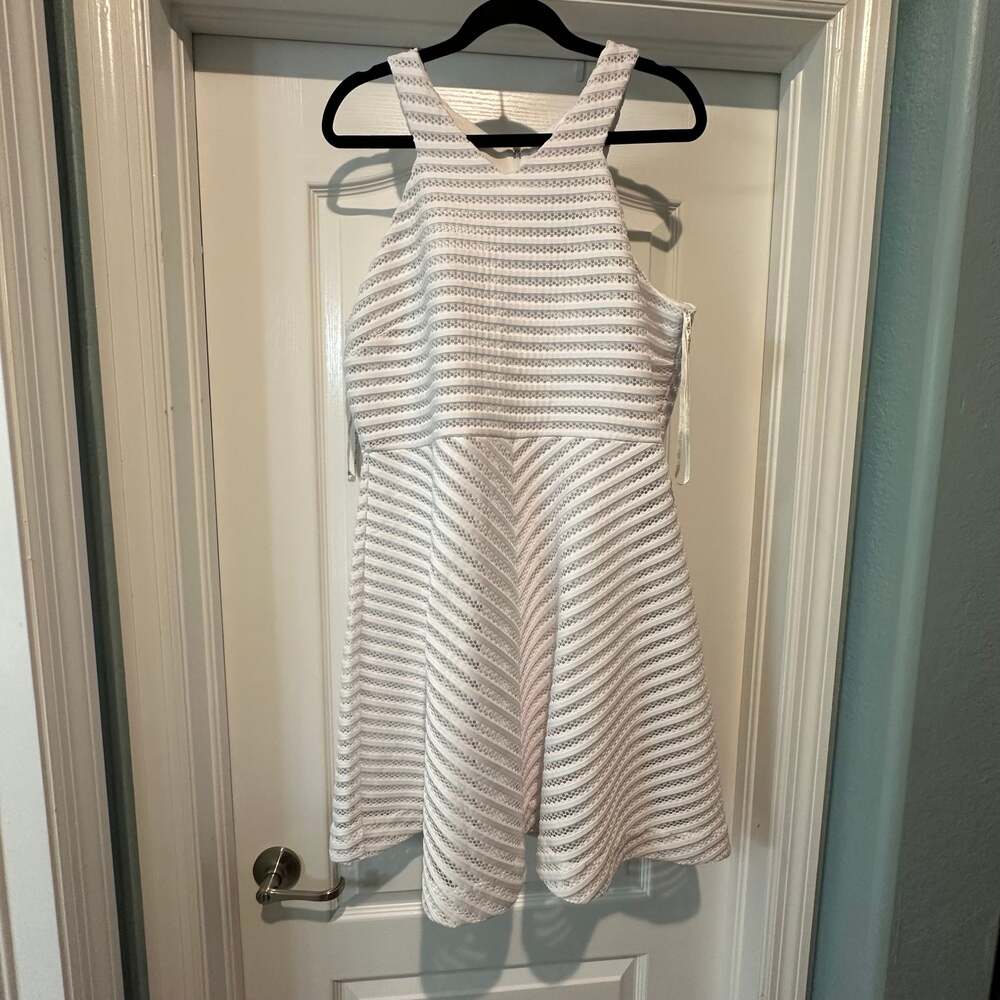Lilly Pulitzer NWT Crochet Stripe Knit Megyn White XL